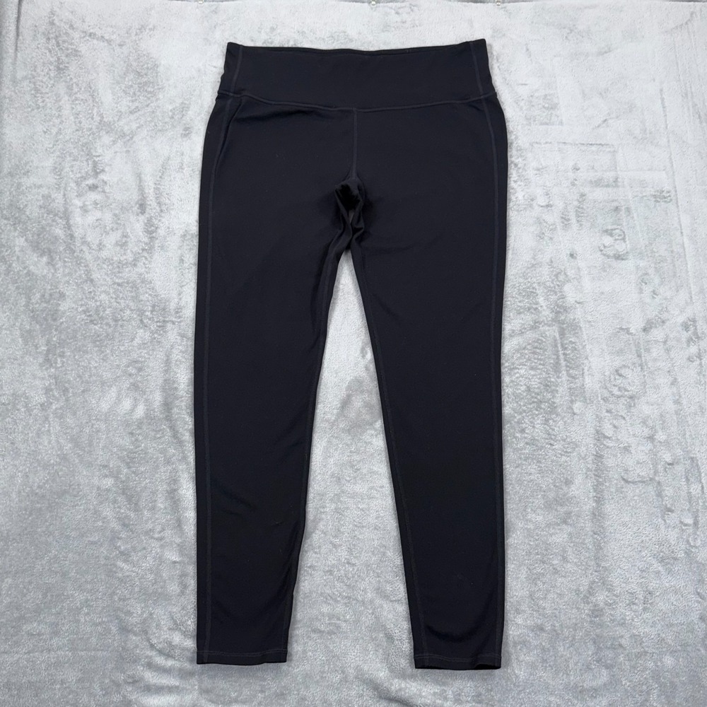 Athleta High Rise Chaturanga Tight Womens XL Black Leggings Yoga Stretch 243146